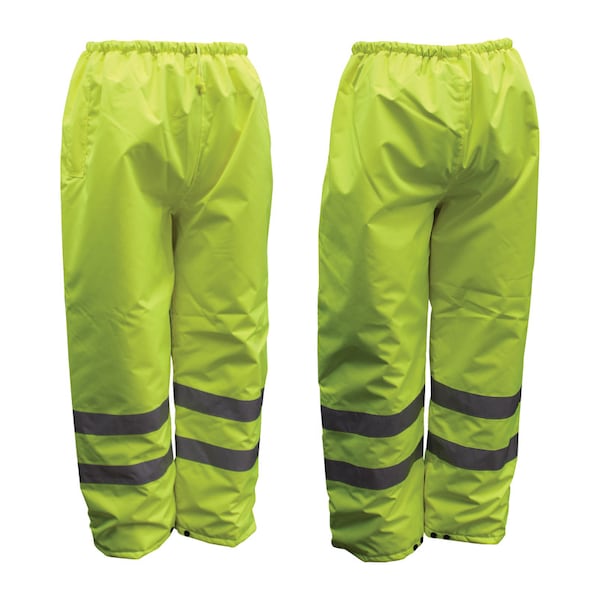 Boss Boss Hi-Vis Insulated Yellow Polyester Rain Pants L 3NR4000L - main